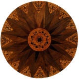 Italian Neoclassical Tripod Walnut and Inlaid Center Table