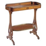 Louis XVI Style Brass- Mounted Parquetry Table.