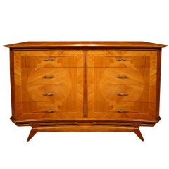 Mid Century Modern Concave Form Commode Circa 1950