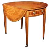 Antique George III Mahogany Inlaid Pembroke Table. Eng. C1790