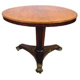 Late Regency Mahogany Round Table. C 1835