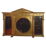 Vintage Regency Giltwood Overmantel Mirror. Eng. C 1815