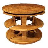 Walnut  Art Deco Nest Of Tables. English C 1925