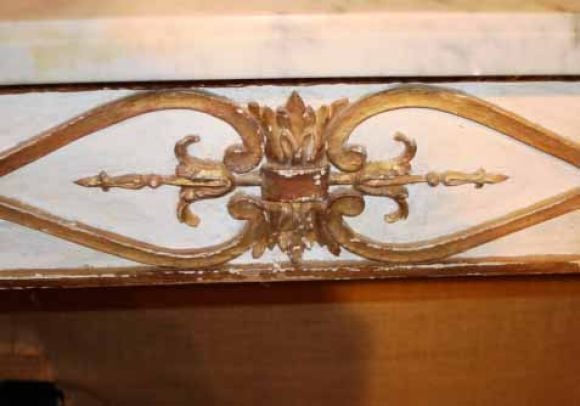 Pair Italian Neoclassical Gilt Console tables . 19Th C 1