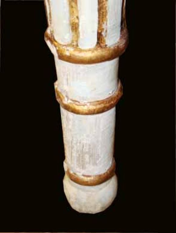 Pair Italian Neoclassical Gilt Console tables . 19Th C 4