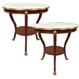 PAIR of  "Jansen" Empire Style Tables. Circa 1940