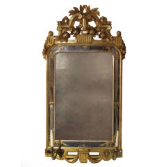 Swedish Giltwood Mirror. Mid 18th C