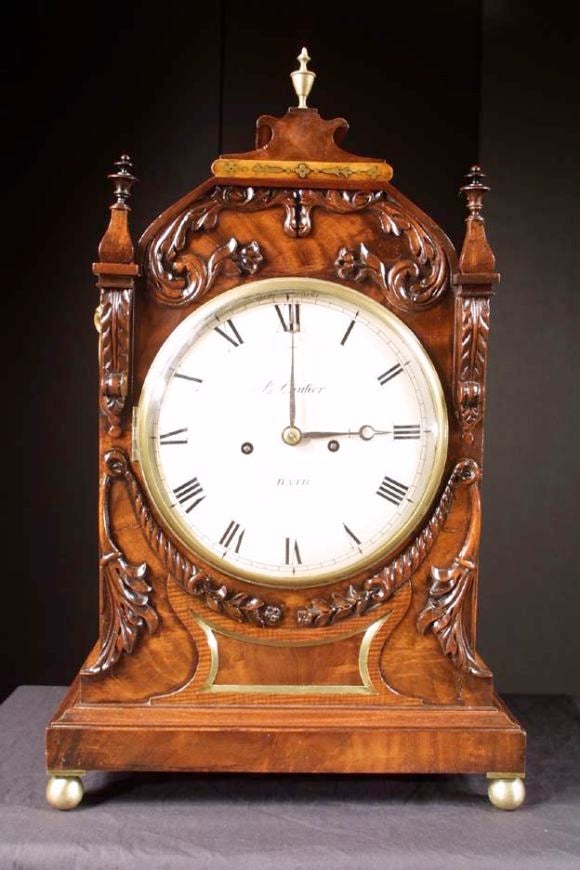 English Wm.IV Brass Inlaid Mahogany Bracket Clock. C 1820
