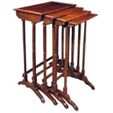 Nest of Four Regency Tables. Circa 1810