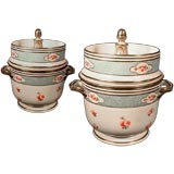 Vintage Pretty Pair of Derby Fruit Coolers, English, circa 1810