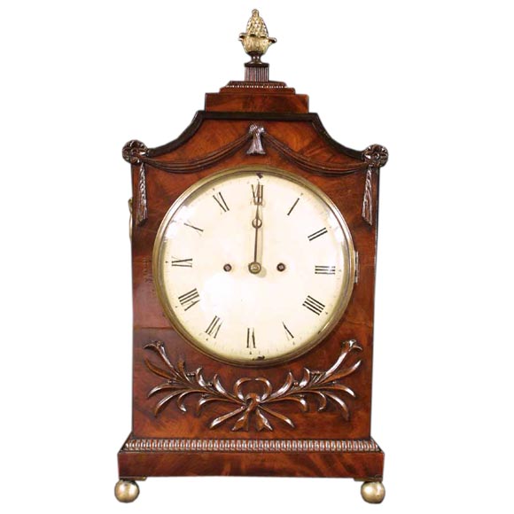 Regency Mahogany Bracket Clock. Circa 1830