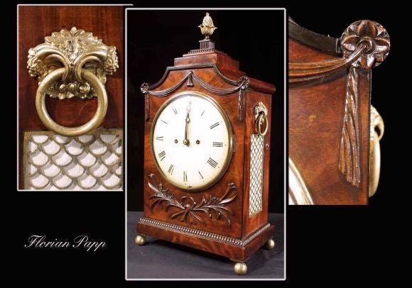 Regency Mahogany Bracket Clock. Circa 1830 2