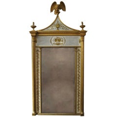 A Fine Regency Verre Eglomise Mirror. English Circa 1810