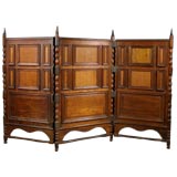 Antique Arts & Crafts Three Fold Screen. C 1890