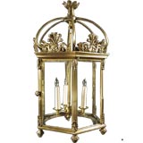Regency Brass Hall Lantern, Circa 1815-20