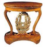 Italian Empire Fruitwood Table. Circa 1820