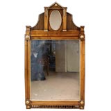 Pair Biedermeier Fruitwood Mirrors, C 1820-30