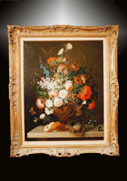 A very pretty floral painting signed 