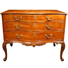 Refined George III Mahogany Chippendale Commode Circa  1755