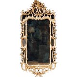 George III Rococo Giltwood Mirror, C 1755