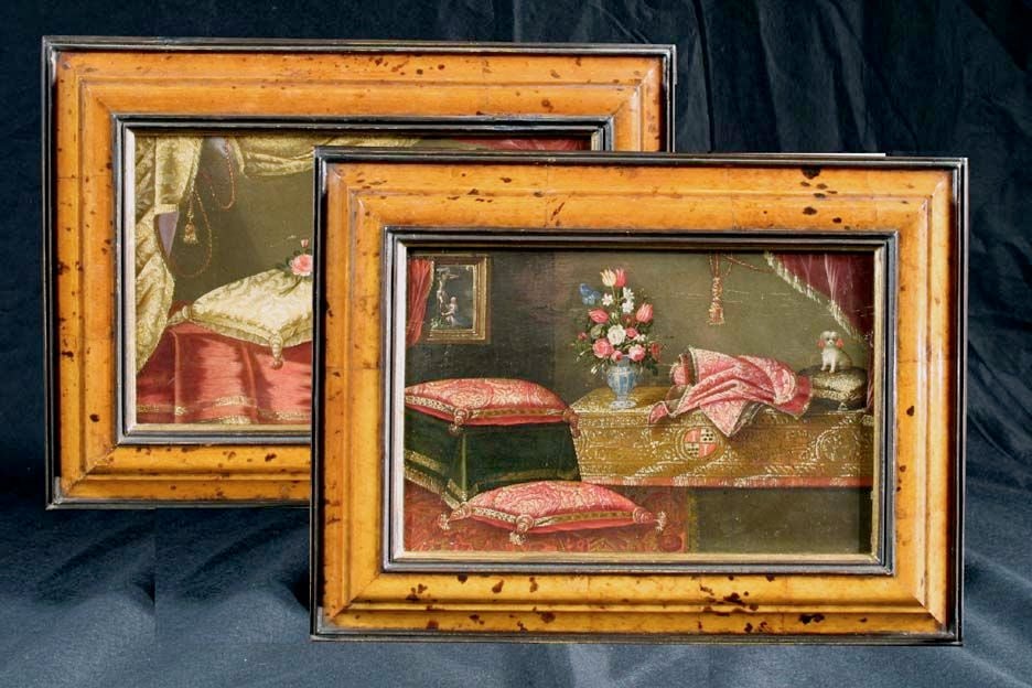 Pair of Still Life Oil on Panel Paintings after Fiorananti, Late 17th Century