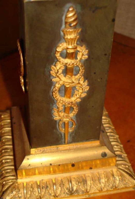 English Pair Regency Bronze & Gilt Candelabra, C 1810