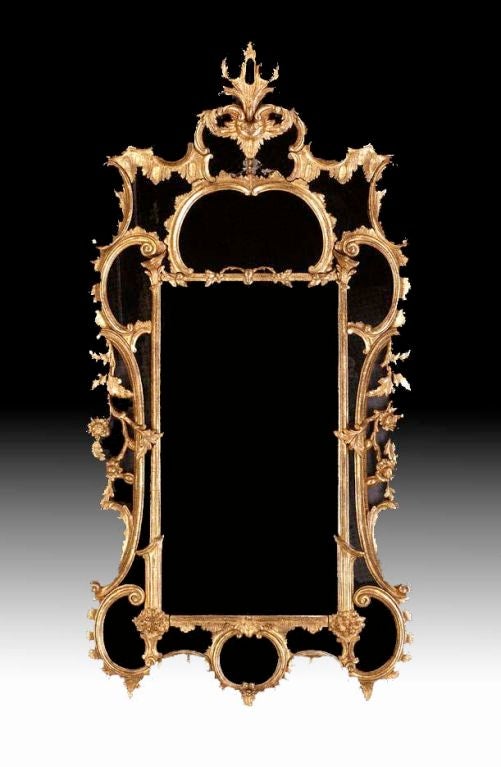 George III Carved and Gilt Mirror. Circa 1760