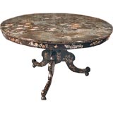 Japanese Export Lacquer Round Table, Mid 19th C