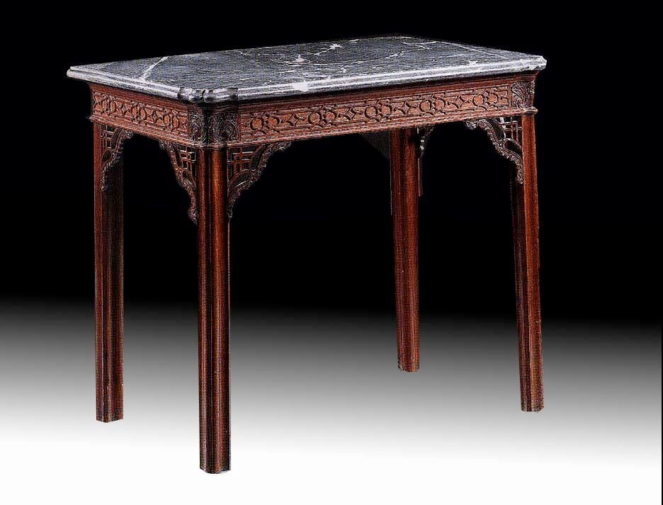Refined George III Chippendale Console Table. Circa 1755