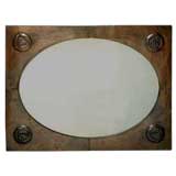 Arts And Crafts Hammered Copper Mirror. Circa 1900