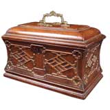 George II Mahogany Tea Caddy, C 1755