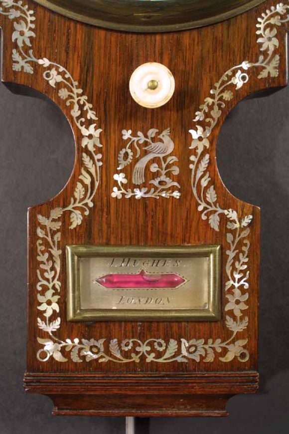 Mother of Peal Inlaid Barometer.