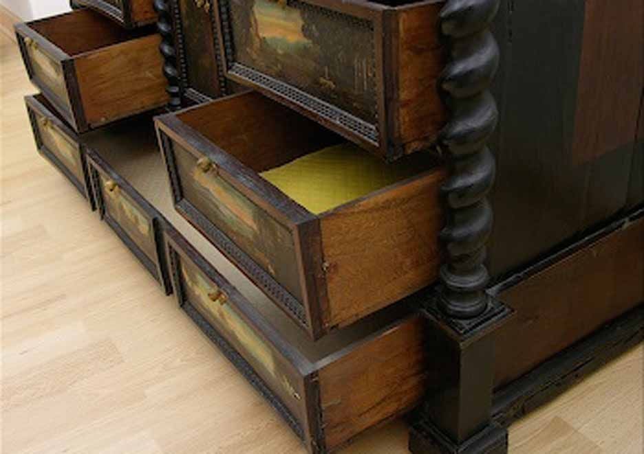 Flemish Painted Chest, Circa 17th Century 3
