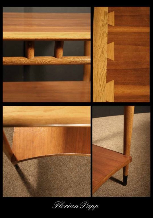 American Mid-Century Modern, Walnut Table by Lane, circa 1950 For Sale 2