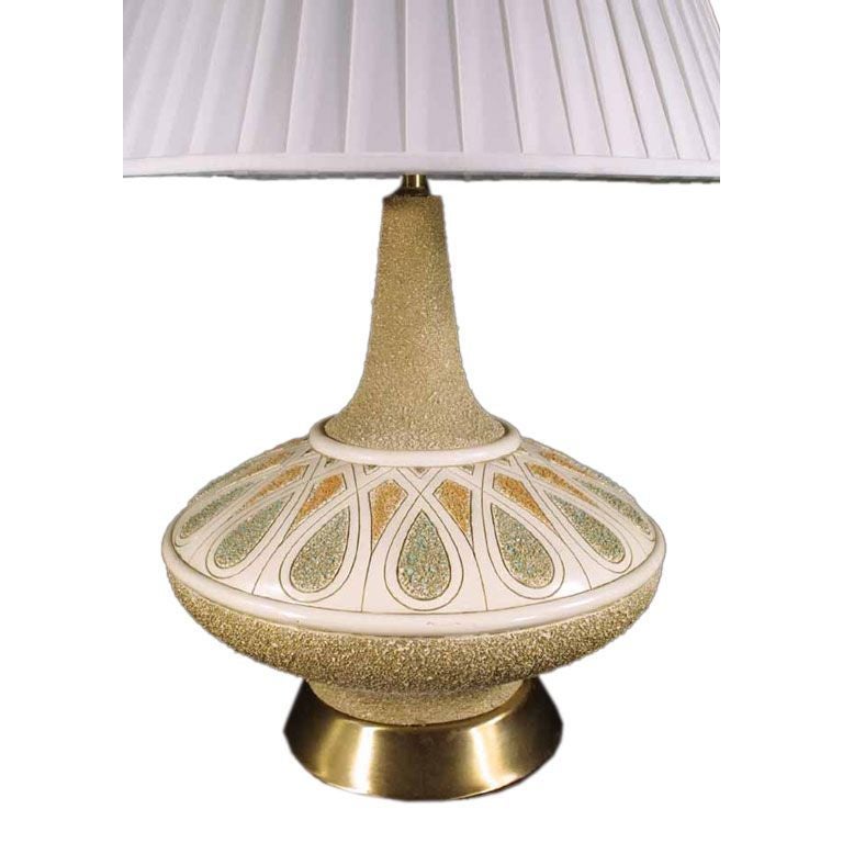 Mid century Modern Lamp Signed 1961 Quartite Creative Corp.