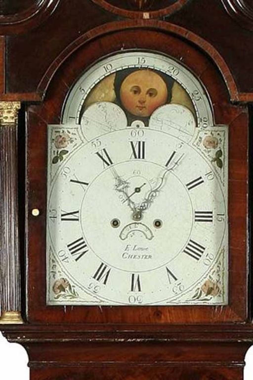 English George III Mahogany Long-Case Clock by LOWE. C 1800