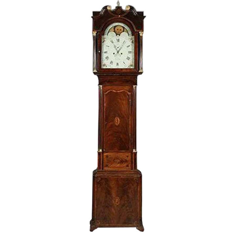 George III Mahogany Long-Case Clock by LOWE. C 1800