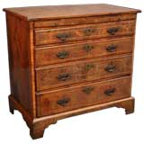 Antique George I Walnut Crossbanded Chest.