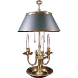 Reproduction brass bouillotte lamp
