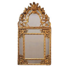 Elegant Regence Giltwood Mirror, French, Circa 1740