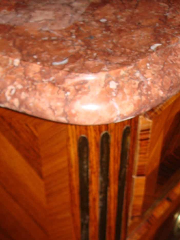 PAIR Regence Inspired Brass Mounted Parquetry Chests 3