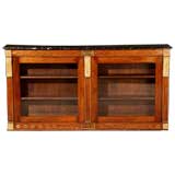 Regency Rosewood Marble Top Side Cabinet. C1810