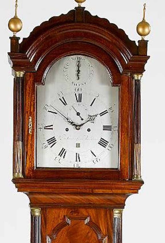 English George III Mahogany Long Case Clock