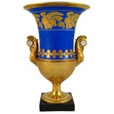 Neo-Classical Paris Porcelain Campana Vase, c. 1815