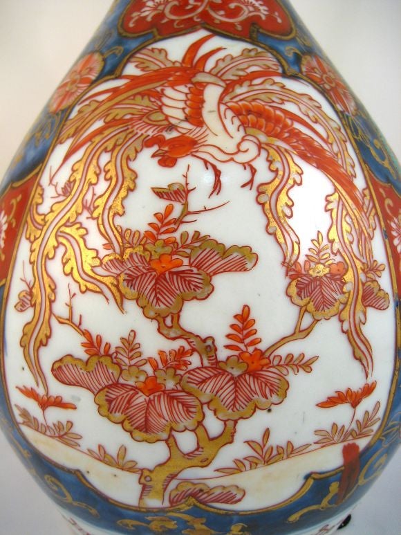 Japanese Striking 19th Century Imari Double Gourd Vase
