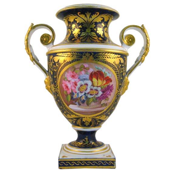 Derby Botanical Vase, style of Moses Webster c. 1820