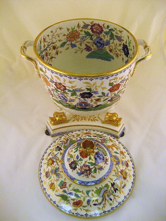 Ridgeway Footed Ice Pail & Cover, c. 1830 For Sale 2