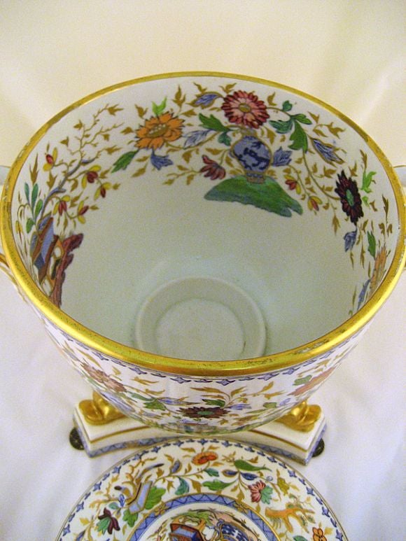 Ridgeway Footed Ice Pail & Cover, c. 1830 For Sale 3