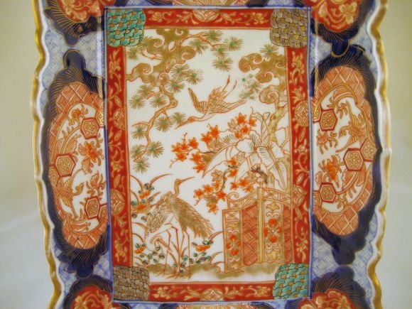 Imari "Picture Frame" Rectangular Dish, c. 1860