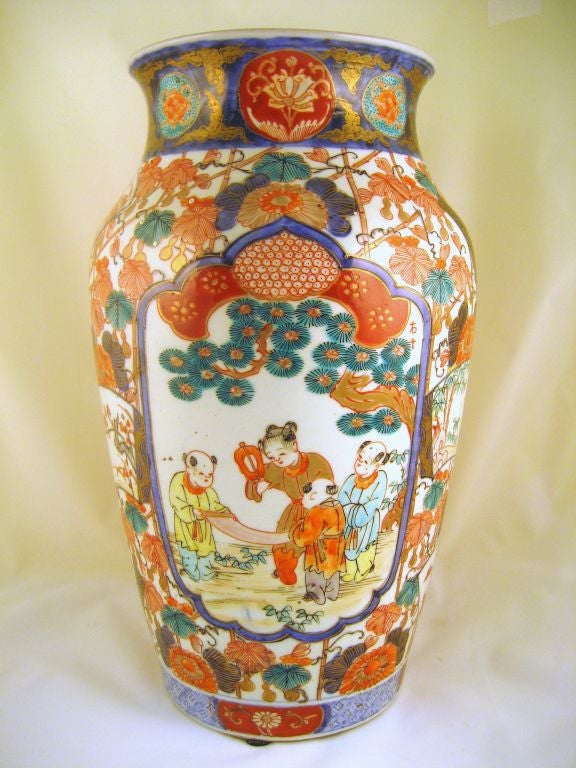 PAIR of Imari Porcelain Vases, c. 1860